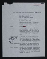Olive Burnett Clark Alumnae Fund Committee Report, January 1972