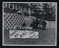 Delta Sigs with Clothing Cartons From Joint Drive Photograph, 1967