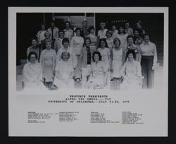Province Presidents at Training Leadership Conference Photograph, July 21-25, 1975