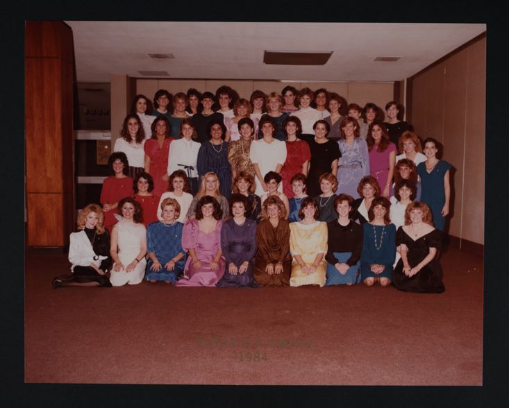 Zeta Psi Chapter at Installation Photograph, November 10, 1984