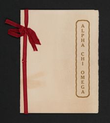 Installation Program for Psi of Alpha Chi Omega, January 14-17, 1916