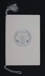 Diamond Jubilee Banquet Program, June 30, 1960