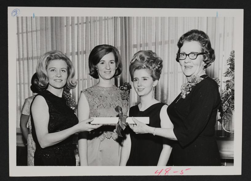 Epsilon Zeta Chapter Charter Presentation Photograph, February 4, 1967