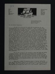Gladys Graff to Chapter Presidents Letter, May 15, 1924