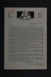 Gwen Witherspoon to Alumnae Letter, April 9, 1924