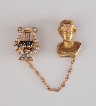 Gladys Drach Power Badge with Hera Head Guard, 1915