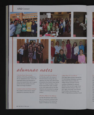 Alumnae Notes, Fall 2015