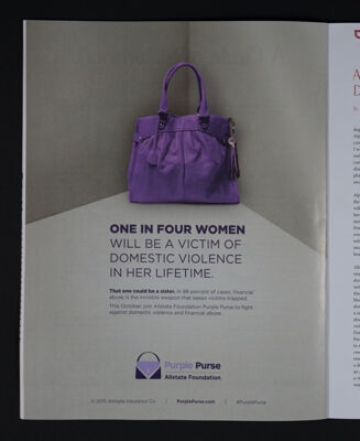 Purple Purse Advertisement, Fall 2015