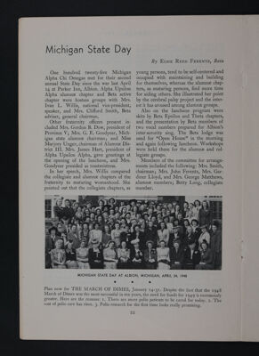 Michigan State Day, November 1948