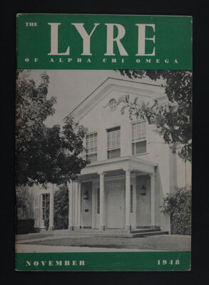 The Lyre of Alpha Chi Omega, Vol. 52, No. 1 Front Cover