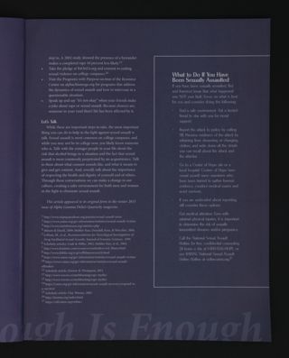 What to Do If You Have Been Sexually Assaulted, Fall 2015