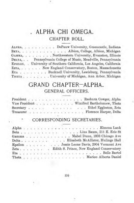 The Lyre of Alpha Chi Omega, Vol. 4, No. 3, November 1899