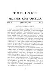 The Lyre of Alpha Chi Omega, Vol. 5, No. 4, January 1902