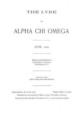 The Lyre of Alpha Chi Omega, Vol. 6, No. 2, June 1902