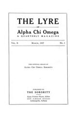 The Lyre of Alpha Chi Omega, Vol. 10, No. 3, March 1907