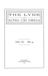 The Lyre of Alpha Chi Omega, Vol. 7, No. 4, January 1904