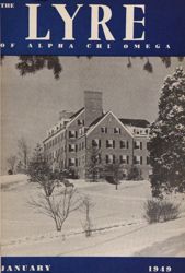 The Lyre of Alpha Chi Omega, Vol. 52, No. 2, January 1949