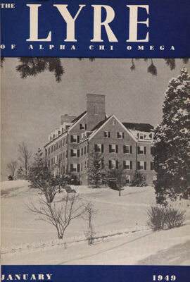 The Lyre of Alpha Chi Omega, Vol. 52, No. 2, January 1949