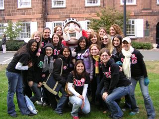 Theta Tau Chapter Members at Pre-Homecoming Rally, October, 2005