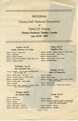 National Convention Program, 1947