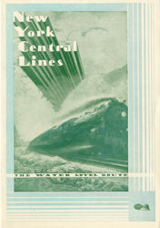 New York Central Lines Train Menu, 1935