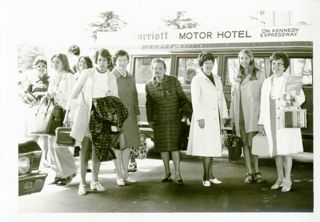 Attendees arriving to 1972 National Convention