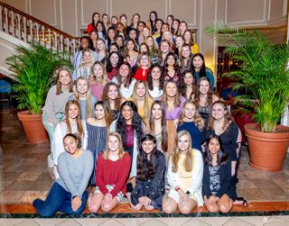 Lambda Xi (Augusta University) installation, 2019