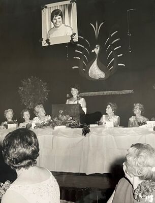 Olympic Athlete Jean Saubert at 1964 National Convention in Colorado Springs