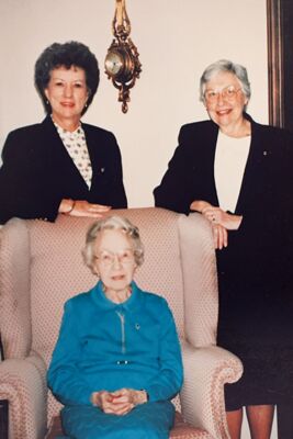 Current and former headquarters leaders Nancy Leonard, Jody Martindill and Hannah Keenan