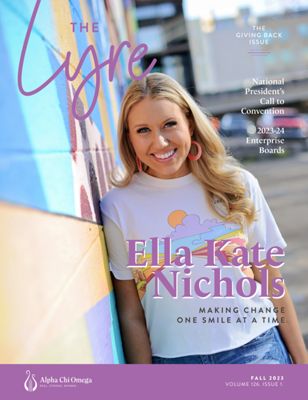 The Lyre of Alpha Chi Omega, Vol. 126, Issue 1, Fall 2023