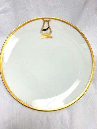 Plate hand-painted by Hannah Keenan for her mother, Founder Bessie Grooms Keenan