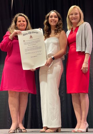 Lambda Pi (University of Mississippi) charter presentation, 2022, photograph