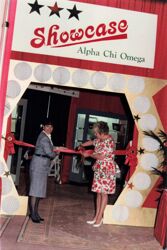 Ribbon cutting for Showcase Alpha Chi Omega, 1988 National Convention, photograph