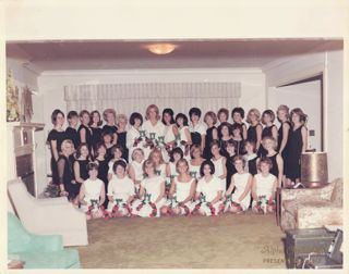 Members of the Delta Sigma chapter (University of the Pacific), 1965, photograph