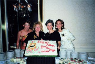 Alpha Phi chapter (University of Texas at Austin) 75th anniversary celebration, 1999, photograph