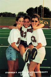 Epsilon Eta (Stephen F. Austin State University) members on Bid Day, 1998, photograph