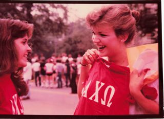 Alpha Chi chapter (Butler University), Bid Day, 1979, photograph
