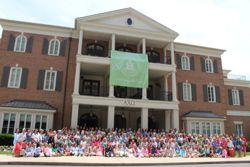 Attendees at the Alpha Upsilon (University of Alabama) centennial celebration, May 2024, photograph