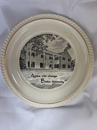 Alpha Chi (Butler University) Chapter House Commemorative Plate