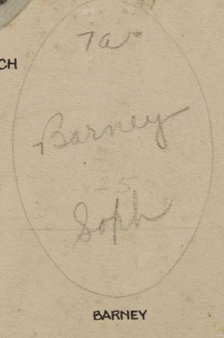 Theta Chapter Composite Detail, Barney, 1940