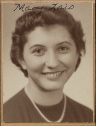 Theta Chapter Composite Detail, Mary Zaio, 1953