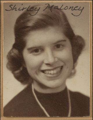 Theta Chapter Composite Detail, Shirley Maloney, 1953