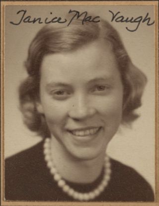 Theta Chapter Composite Detail, Janice MacVaugh, 1953