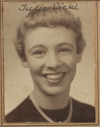 Theta Chapter Composite Detail, Julie Diehl, 1953