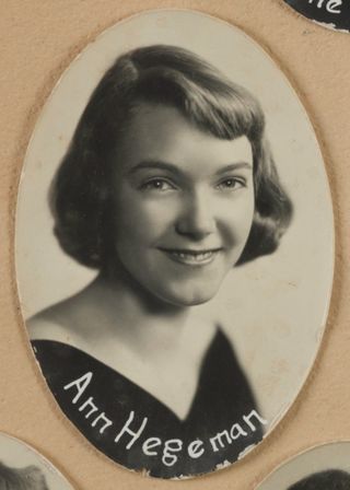 Theta Chapter Composite Detail, Ann Hegeman, 1957