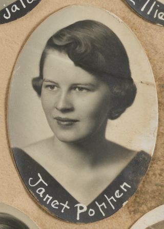 Theta Chapter Composite Detail, Janet Poppen, 1957