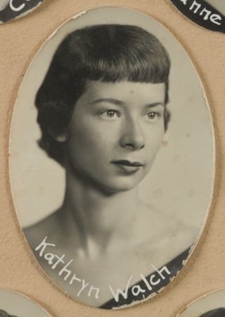 Theta Chapter Composite Detail, Kathryn Walch, 1957