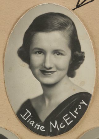 Theta Chapter Composite Detail, Diane McElroy, 1957