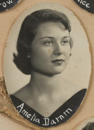 Theta Chapter Composite Detail, Amelia Damm, 1957