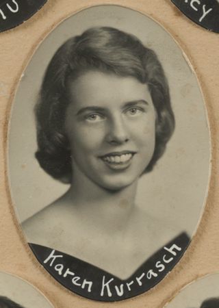 Theta Chapter Composite Detail, Karen Kurrasch, 1957